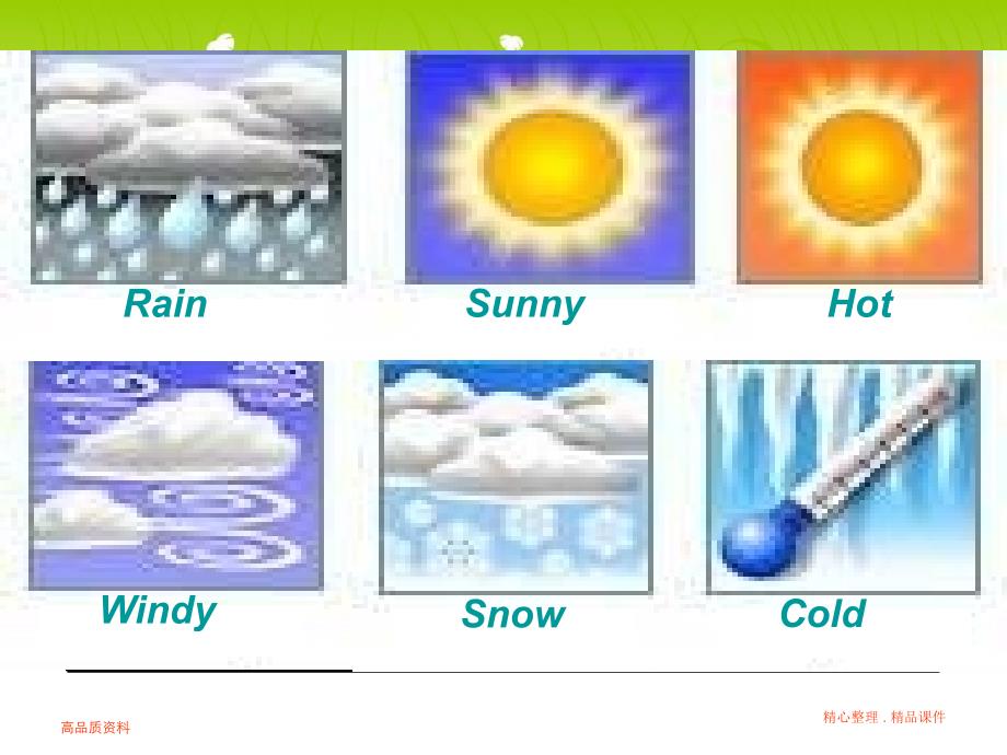 二年级天气英语教学课件_第2页