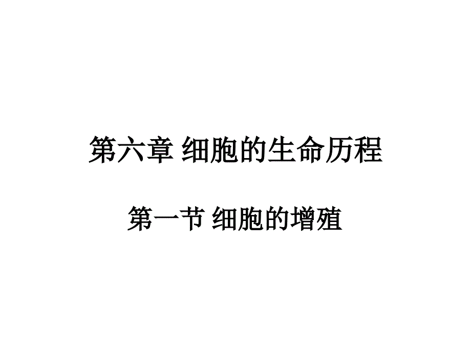 【人教版新教材】《细胞的增殖》课件1_第1页