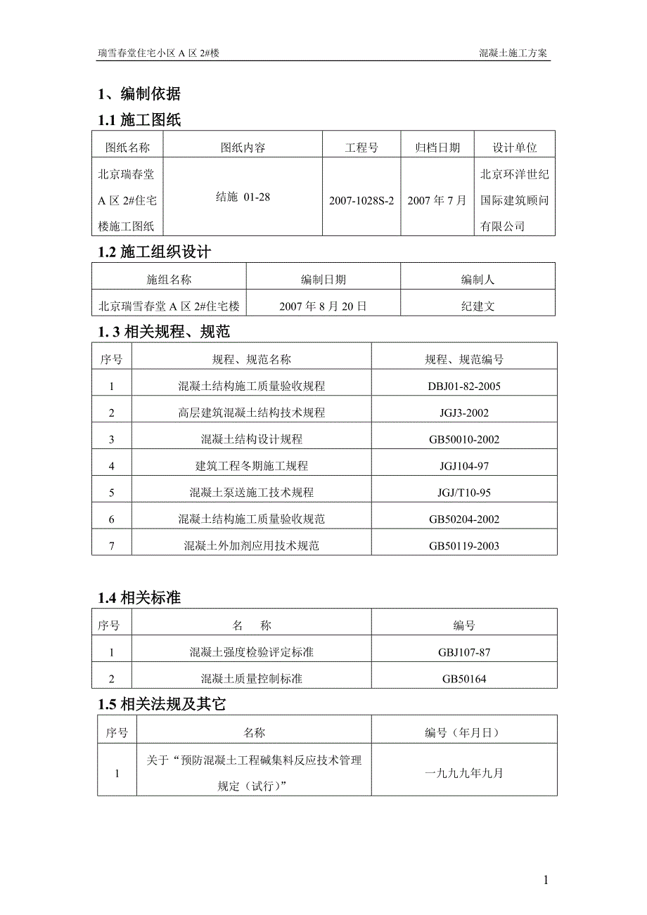 混凝土施工方案_第1页