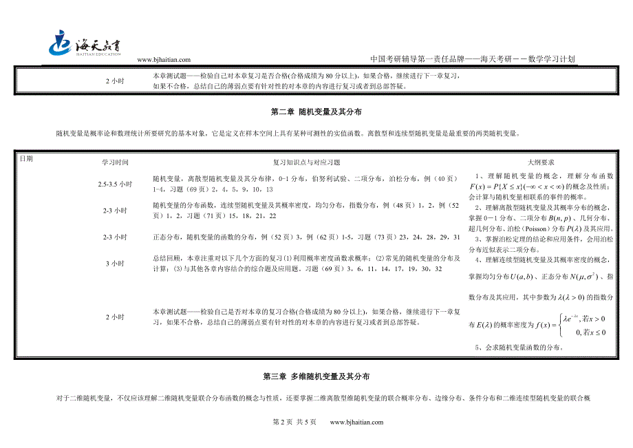 概率复习计划-数学三.doc_第2页