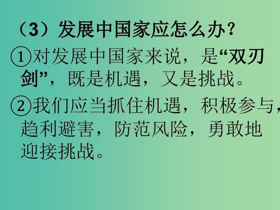 高中政治《第四单元 第十一课 经济全球化》课件 新人教版必修1.ppt_第5页