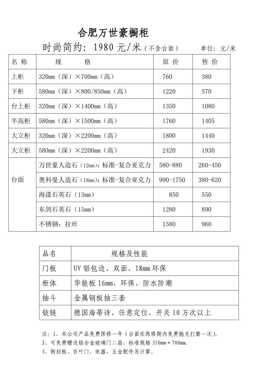 合肥万世豪橱柜系列报价单2.doc_第5页