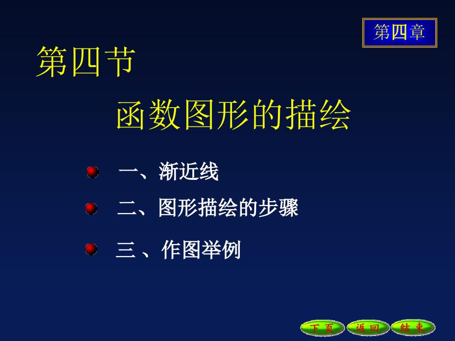 高等数学课件：4-4函数图形的描绘_第1页