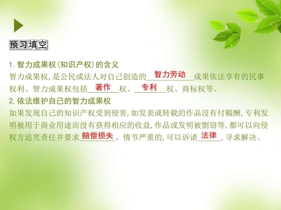 八年级政治下册课件7.2维护财产权第二课时我们的智力成果....ppt_第2页