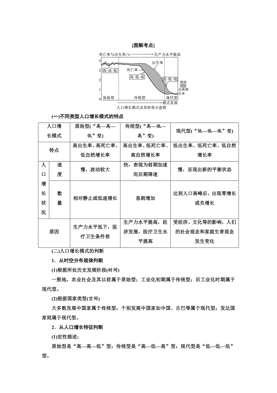 【人教版】高考地理教师用书：第6章人口的变化含答案_第4页