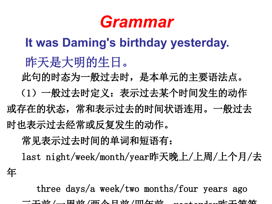 六年级英语下册课件Module6Unit1ItwasDamingsbirthdayyesterday32外研版三起_第4页