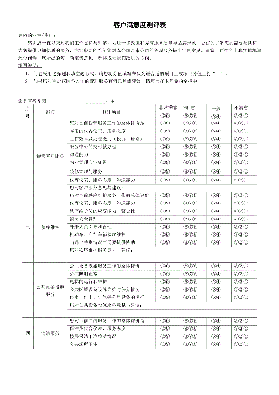 客户满意度测评表_第1页