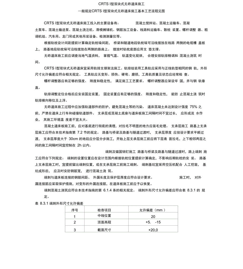 高速铁路轨道工程施工技术指南_第1页