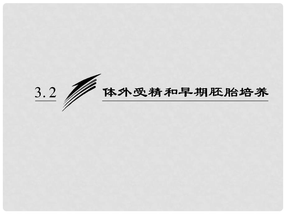 高中生物 专题3 3.2 体外受精和早期胚胎培养课件 新人教版选修3_第3页