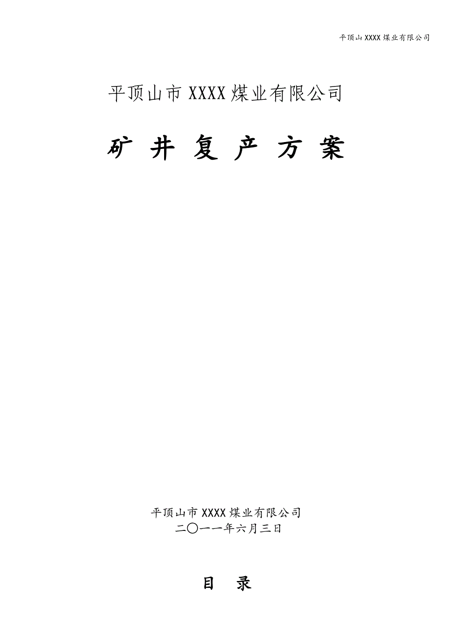 平顶山XXXX煤业有限公司.doc_第1页