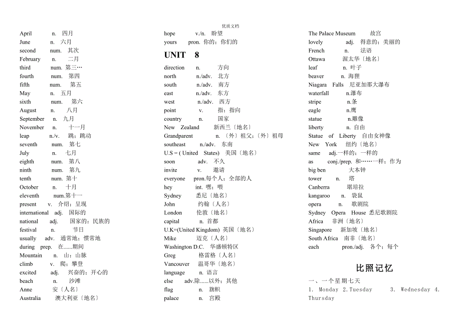 冀教版七年级英语单词_第4页