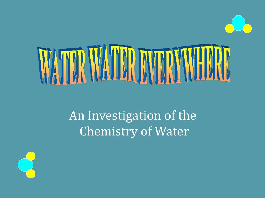 WaterChemistryppt课件教学教程_第1页