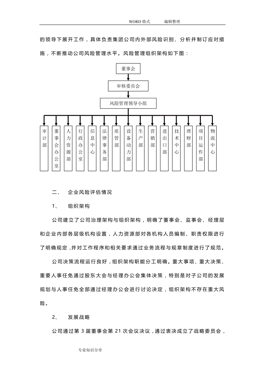 企业风险评估实施报告_第2页