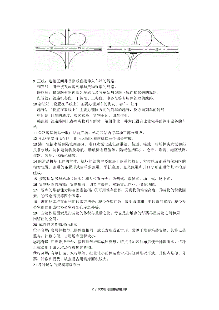 交通枢纽及港站期末复习资料_第2页