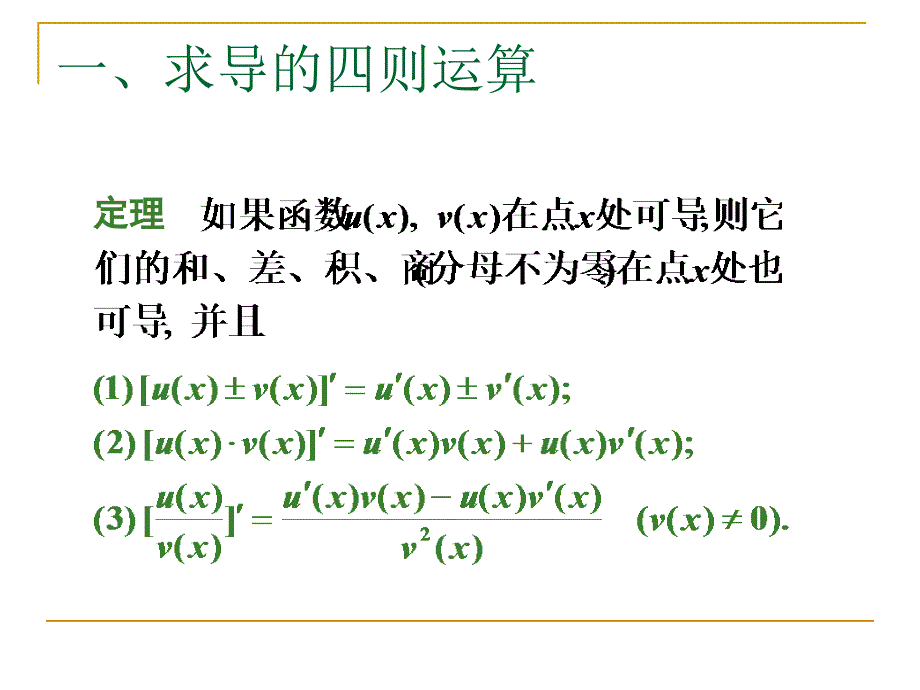 数学分析教学课件：3.2导数的计算(求导法则)_第2页