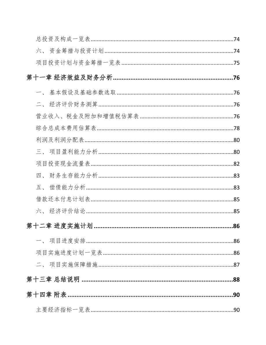 巫溪关于成立流量测量仪表公司可行性研究报告_第5页