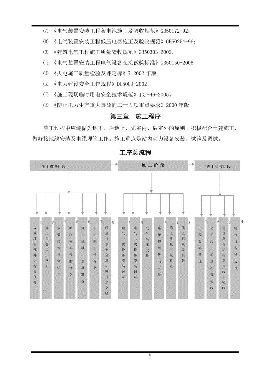 光伏电站电气设备安装工程施工方案_第5页