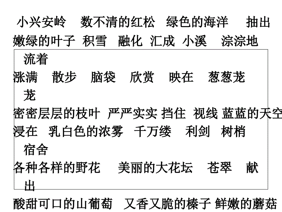 《美丽的小兴安岭》PPT课件(修改版) (3)_第2页