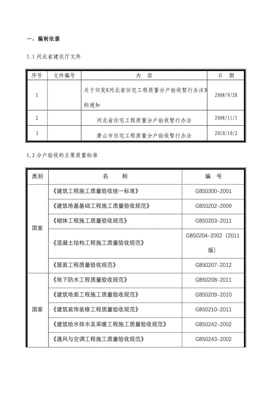 河北某高层框剪结构住宅楼分户验收施工方案_第3页