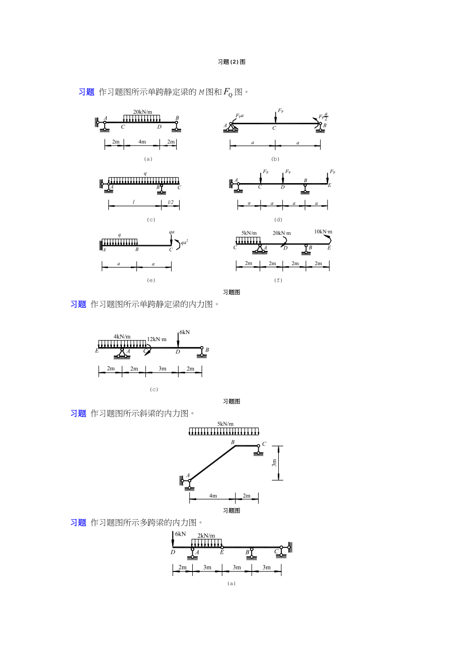 结构力学章节习题及参考答案_第4页