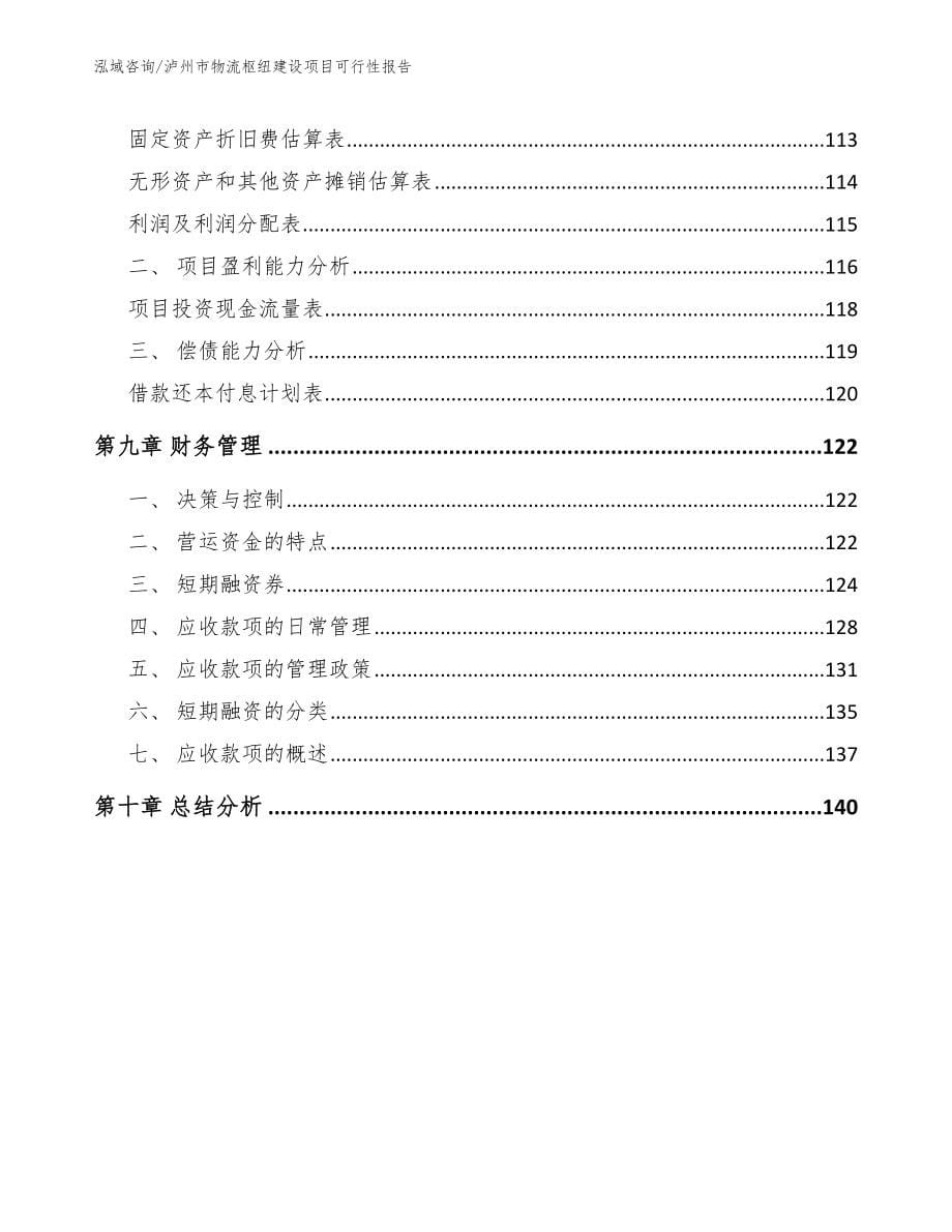 泸州市物流枢纽建设项目可行性报告_第5页