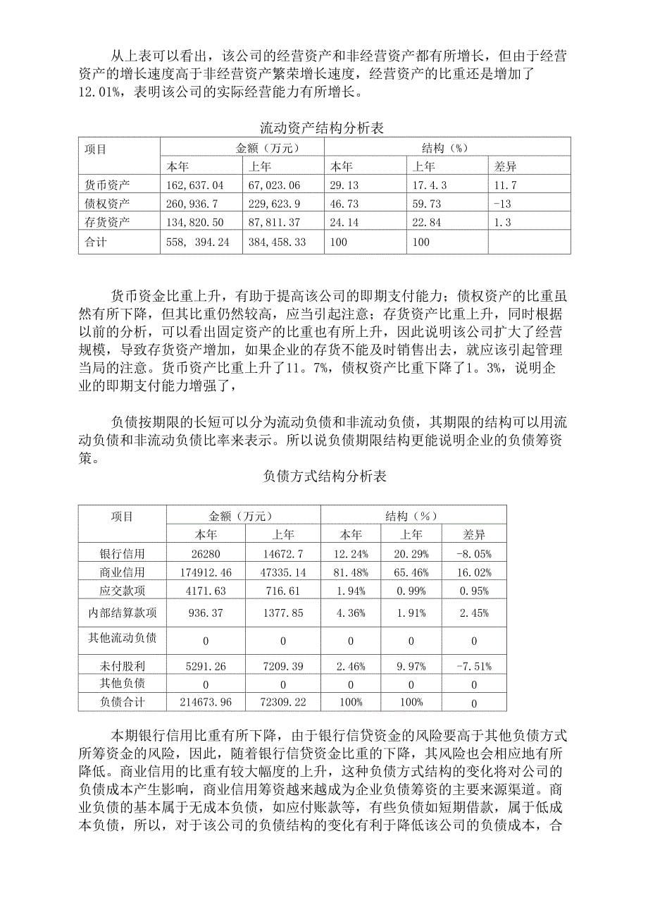 1资产负债表变动情况的分析评价_第5页