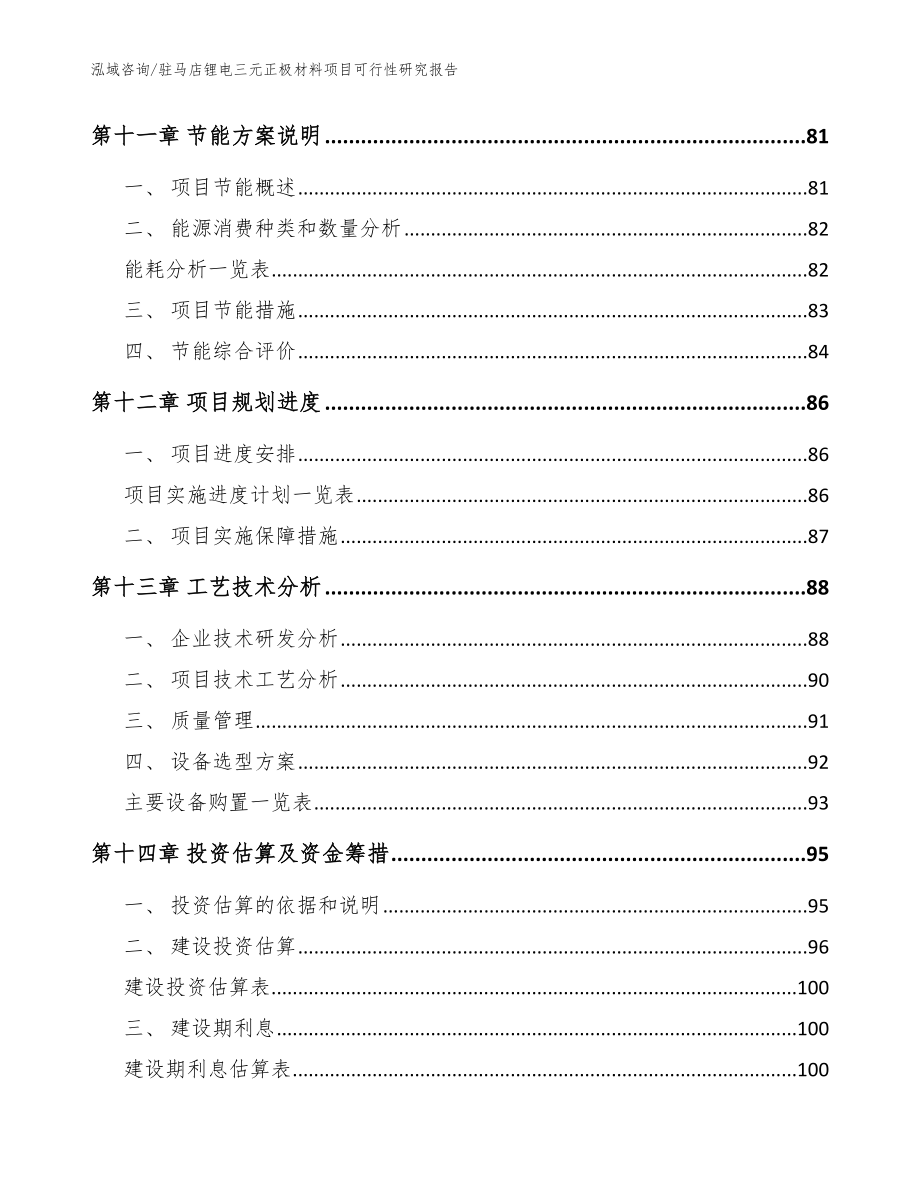 驻马店锂电三元正极材料项目可行性研究报告范文参考_第4页