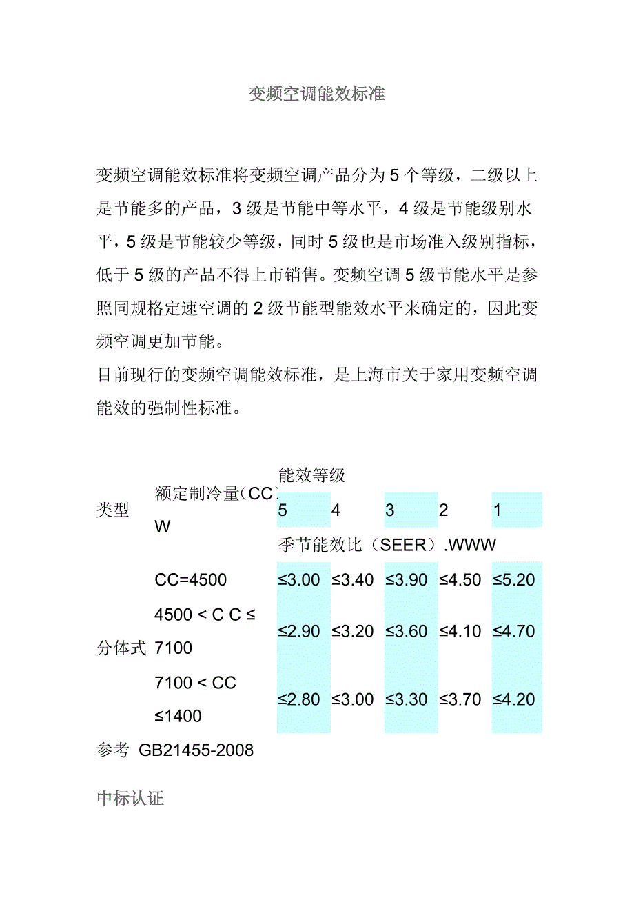 变频空调能效标准_第1页