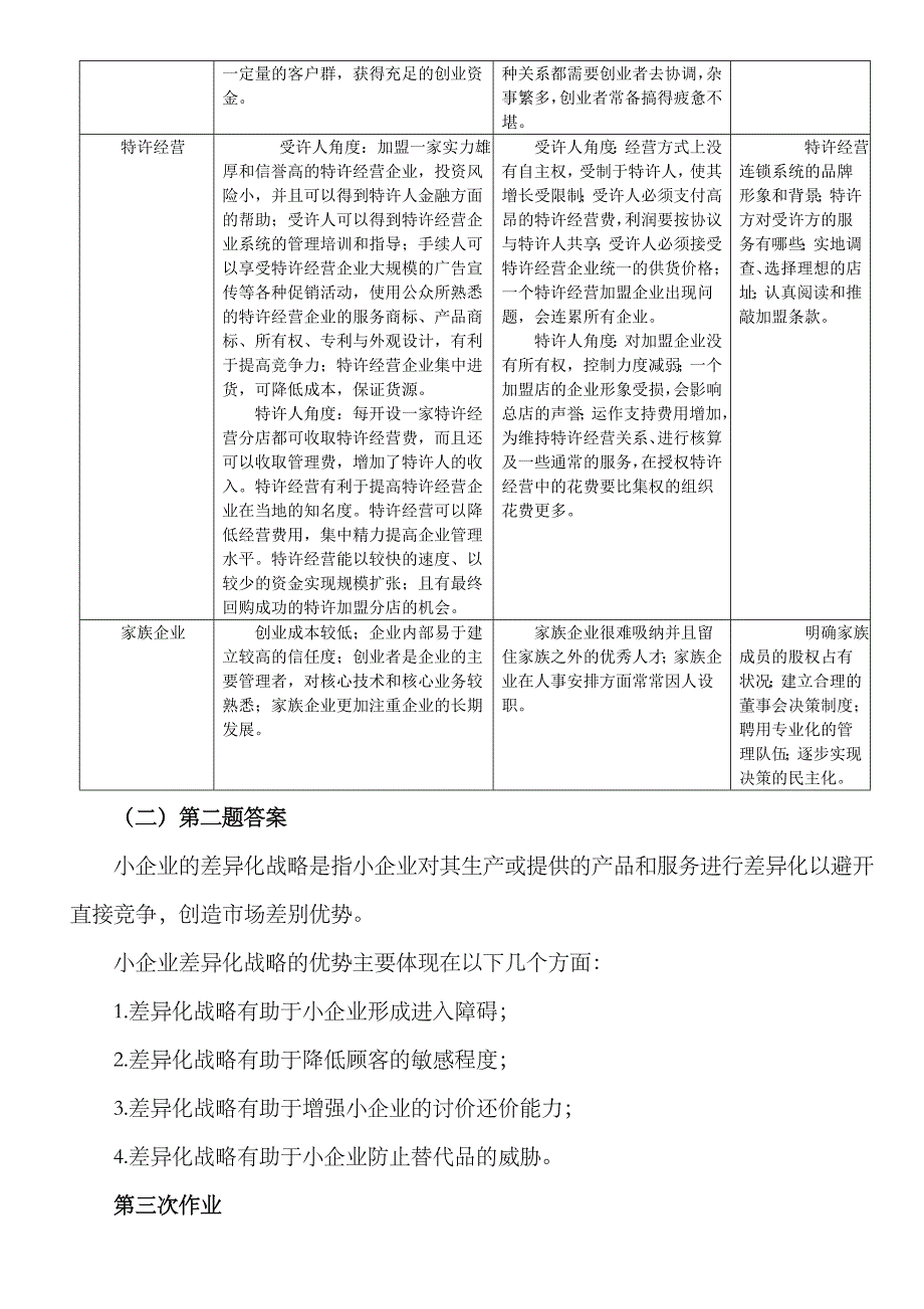 2023年电大开大小企业管理形成性考核册答案_第4页