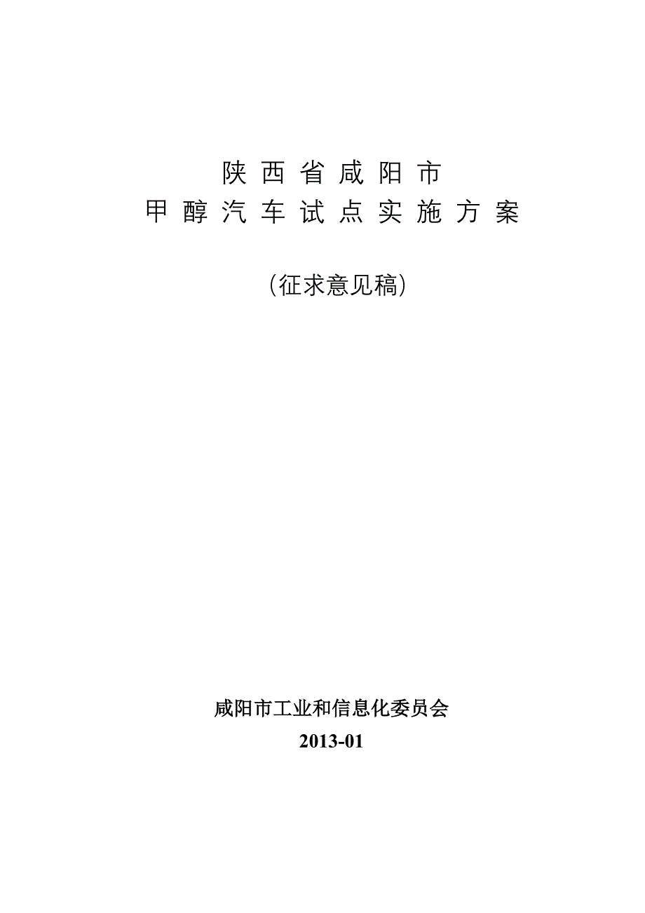 甲醇汽车试点实施方案.doc_第1页