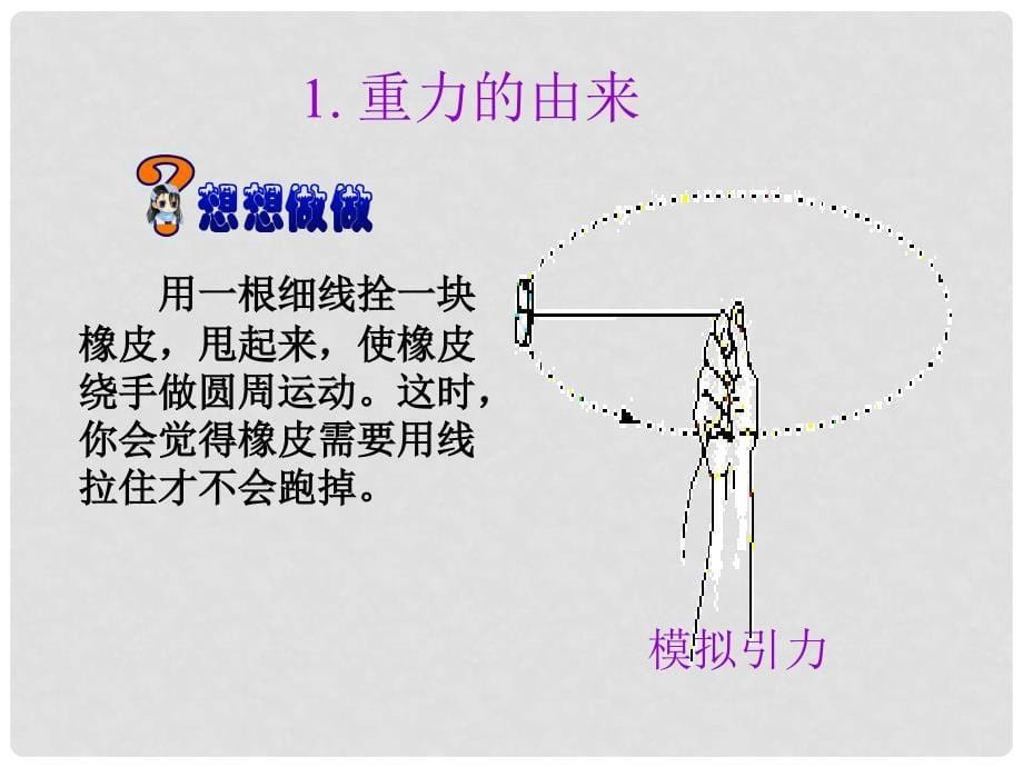 山东省东营市河口区实验学校八年级物理下册 7.3 重力课件 （新版）新人教版_第5页