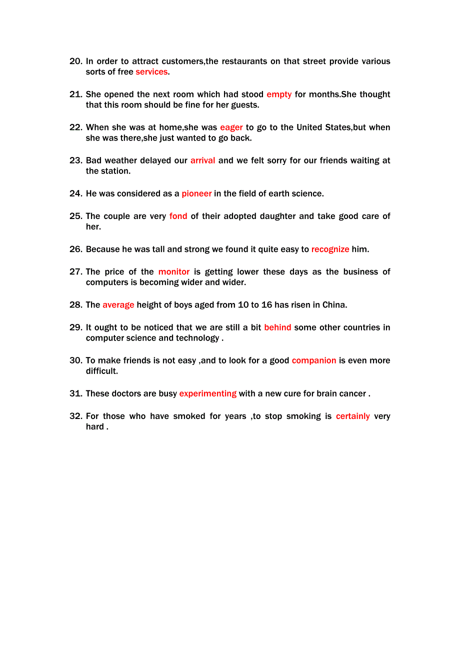 英语7-10单元课后答案(考试范围)_第2页