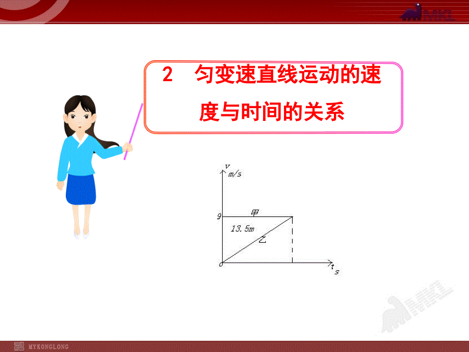 2.2匀变速直线运动的速度与时间的关系_第1页