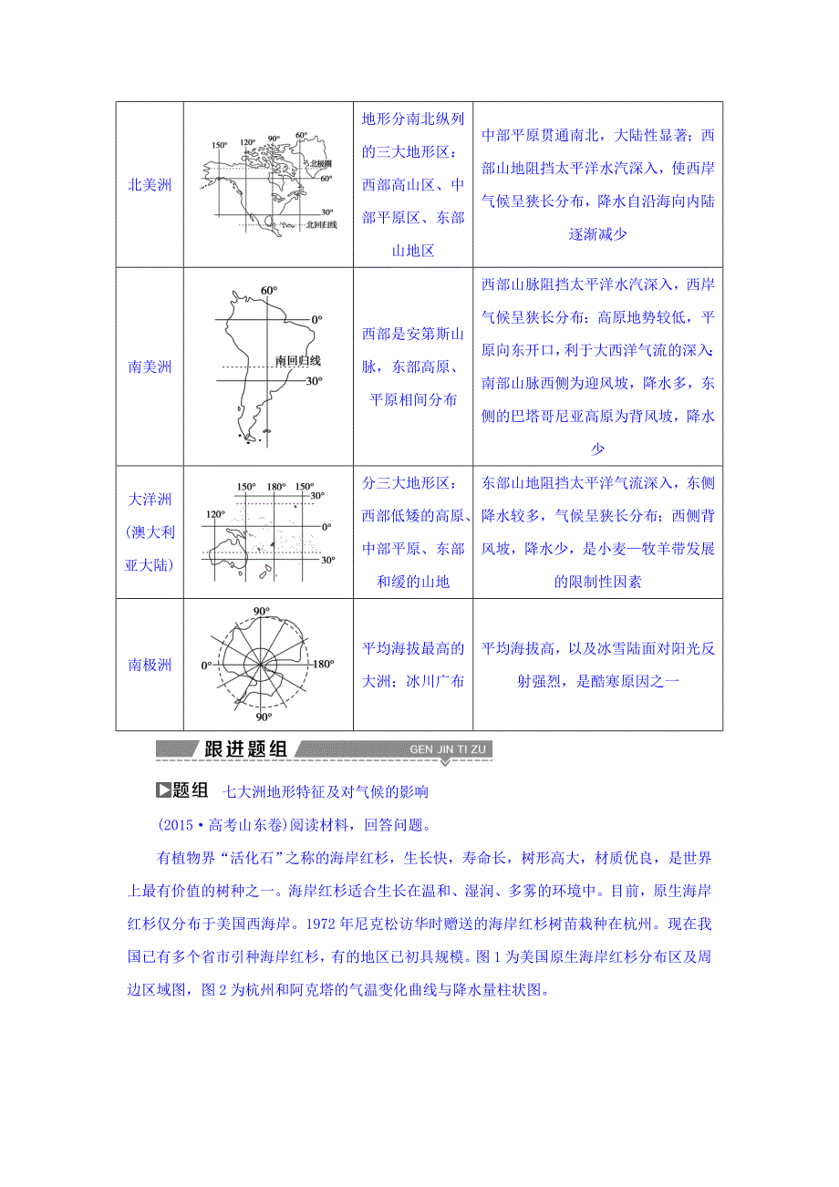 新教材 高考地理大一轮复习文档：第十七章　世界地理 第34讲 世界地理概况 Word版含答案_第4页