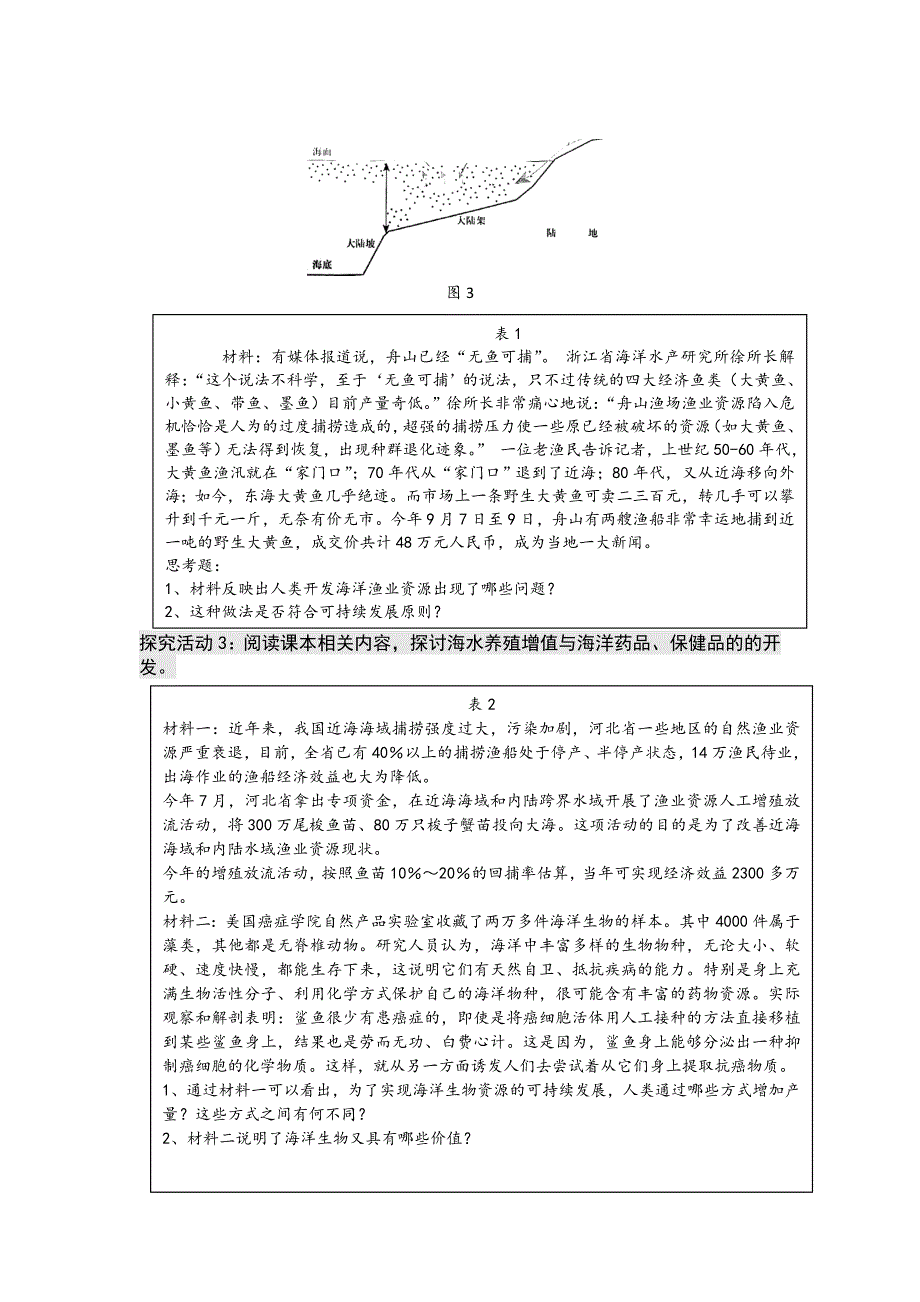 精品高二鲁教版地理选修二海洋地理 2.3海洋生物资源及其开发原创学案_第2页