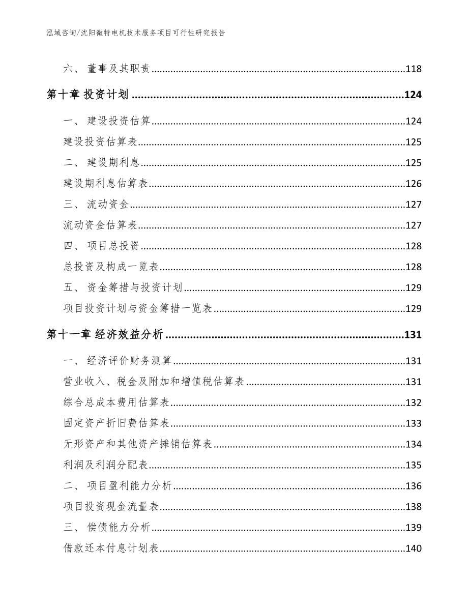 沈阳微特电机技术服务项目可行性研究报告（范文参考）_第5页