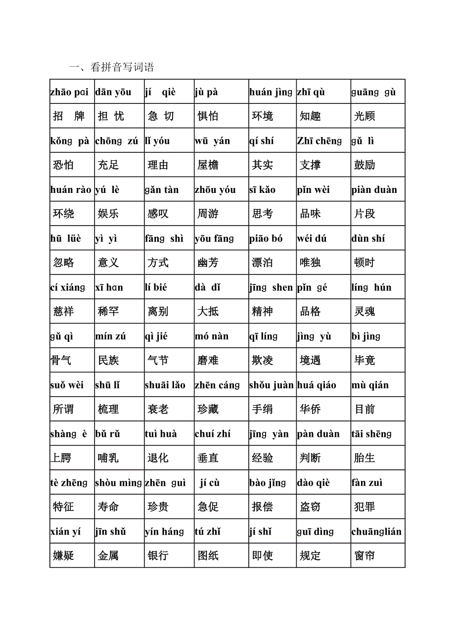 小学人教版五年级上册复习资料_第1页