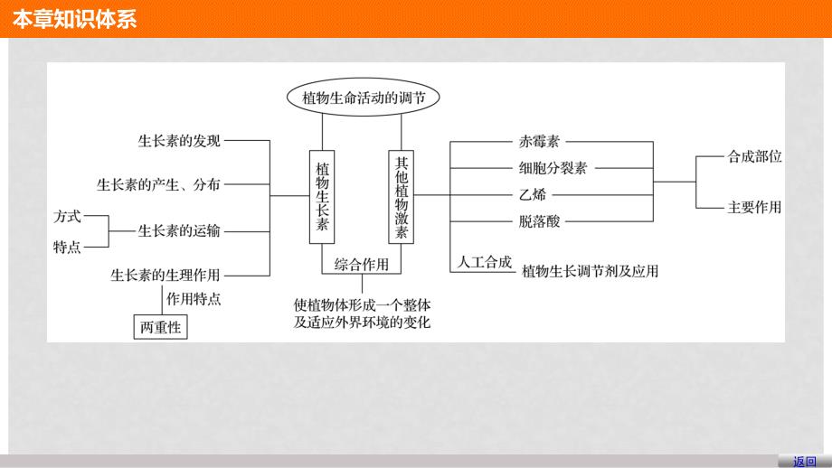 高中生物 第一单元 生物个体的稳态与调节 第一章 植物生命活动的调节章末整合课件 中图版必修3_第3页