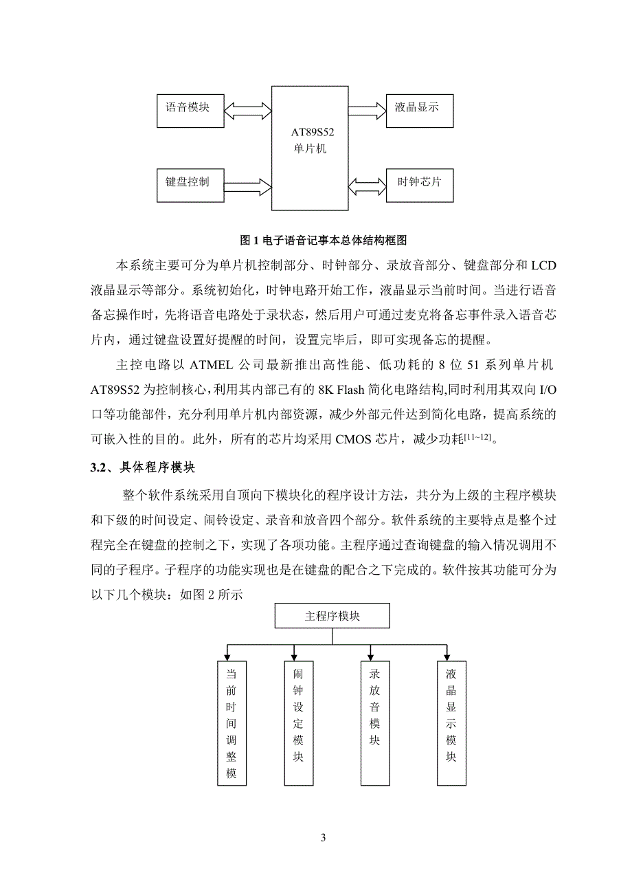 基于单片机的电子语音记事本程序设计开题报告_第4页