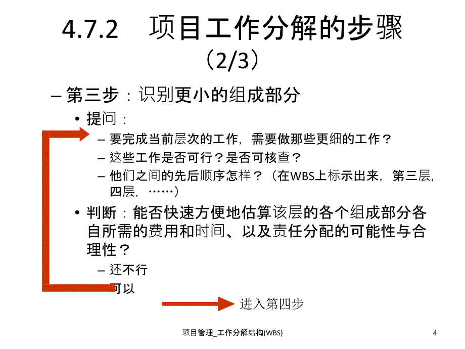 项目管理工作分解结构WBS课件_第4页