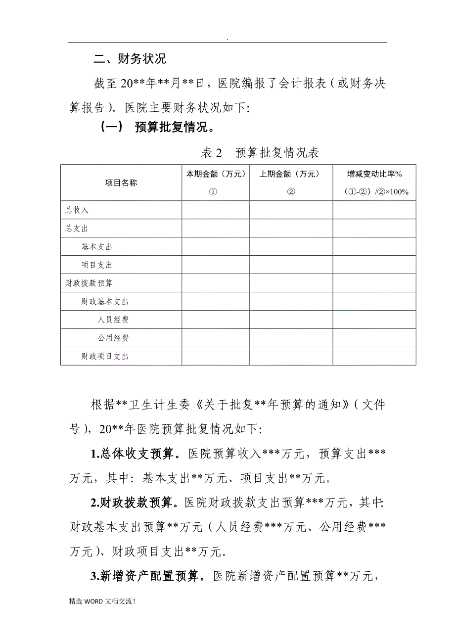 公立医院年度财务分析报告模板_第3页