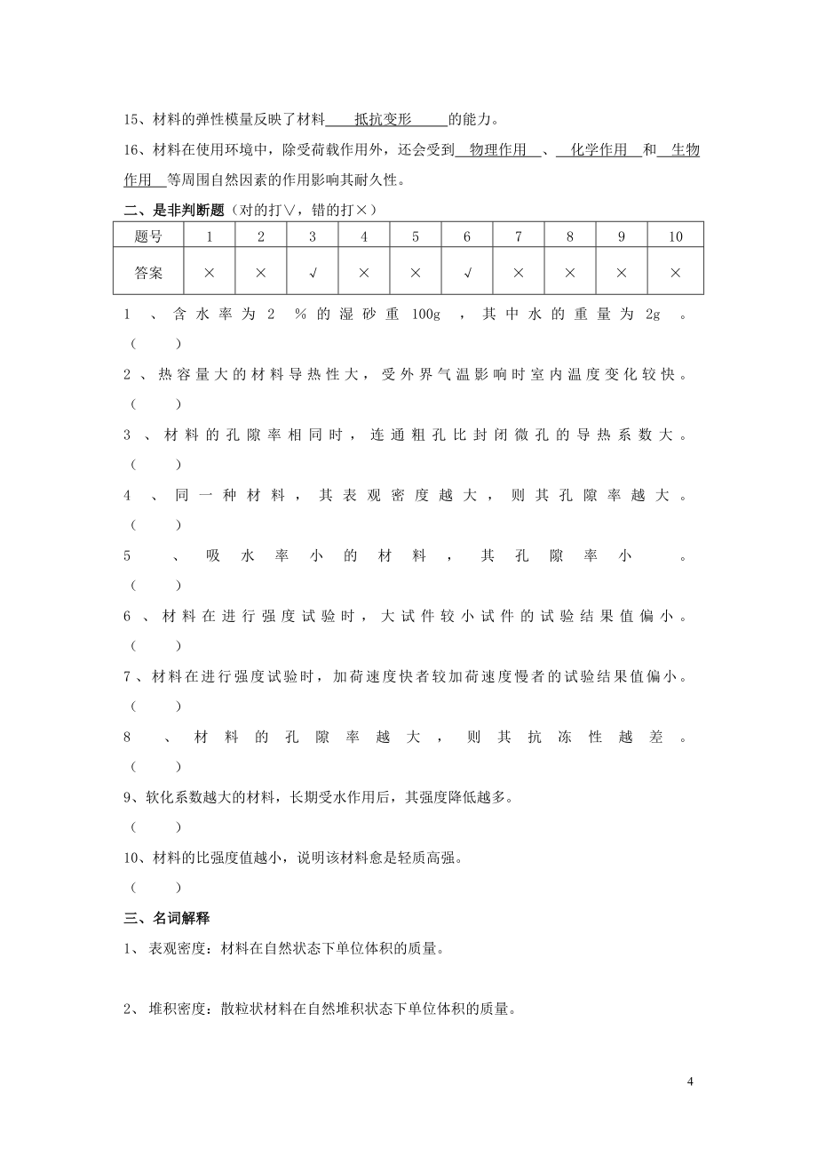 土木工程材料概述及基本性质_习题及答案.doc_第4页