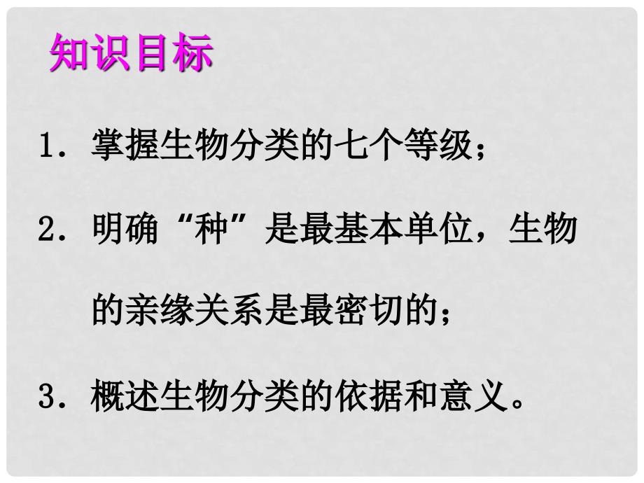 八年级生物上册 6.1.2《从种到界》课件 （新版）新人教版_第3页