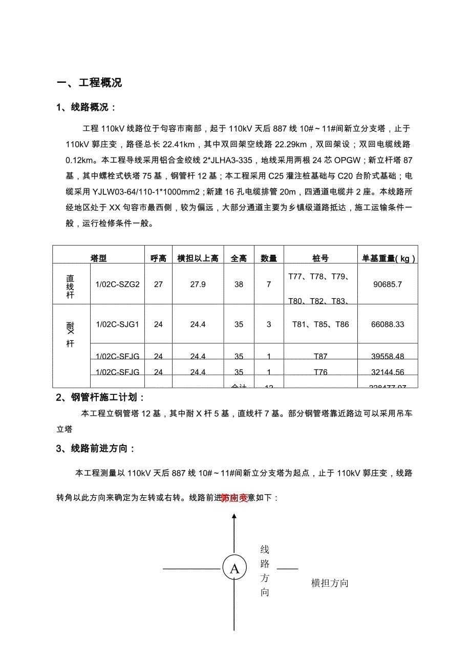 110kV钢管杆组立施工作业指导书_第5页