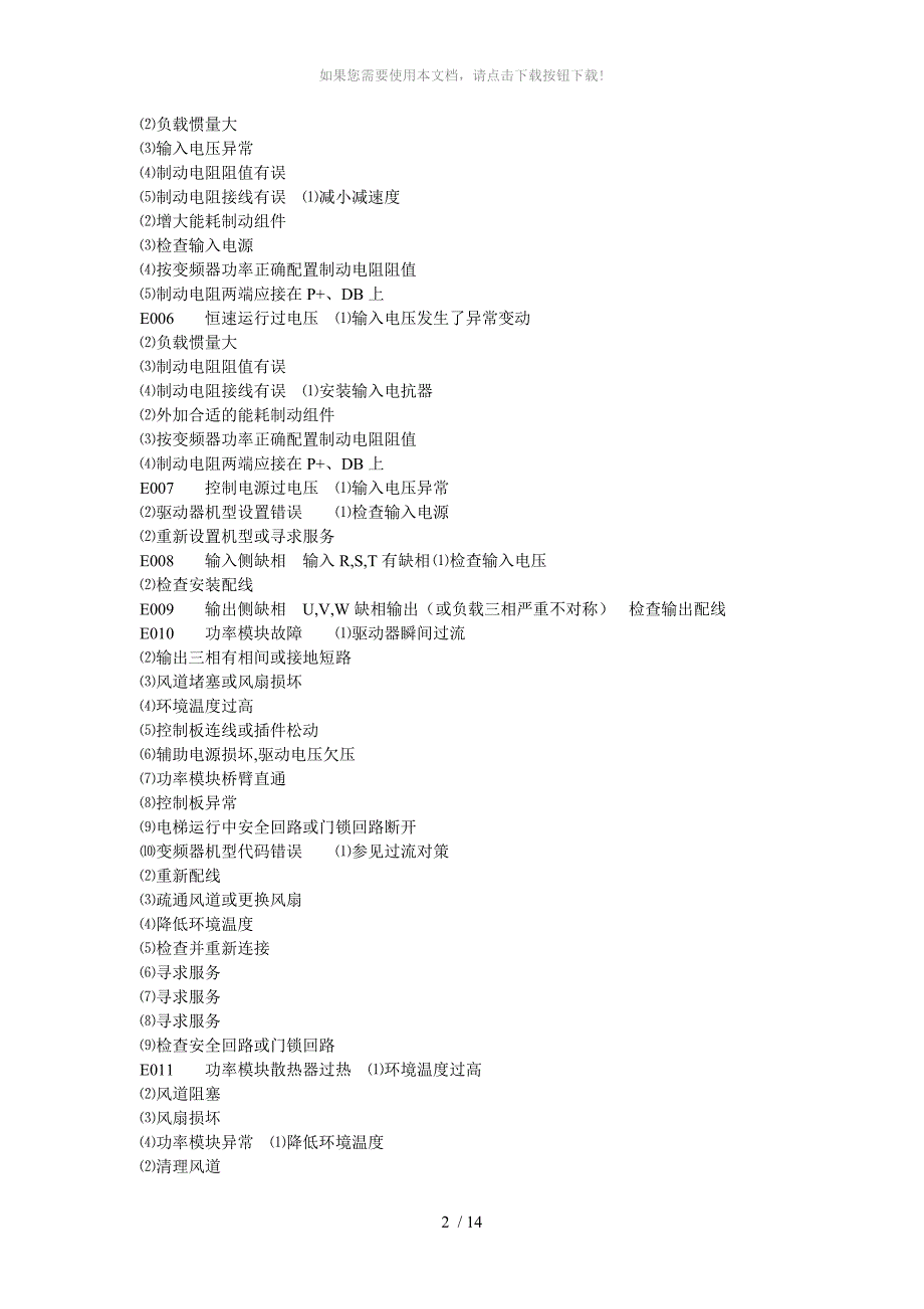 广日电梯故障码_第2页