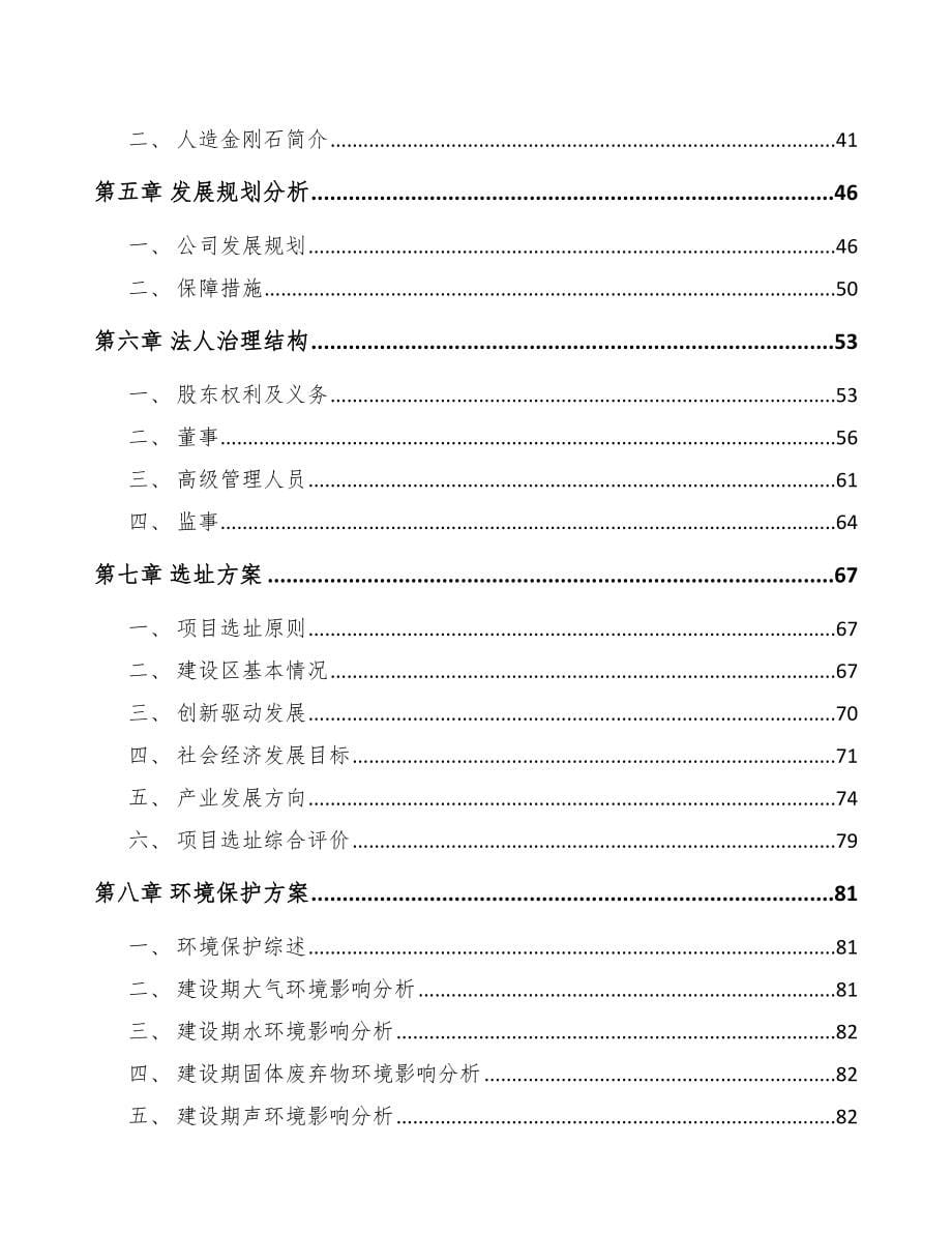 福建关于成立金刚石公司可行性研究报告_第5页