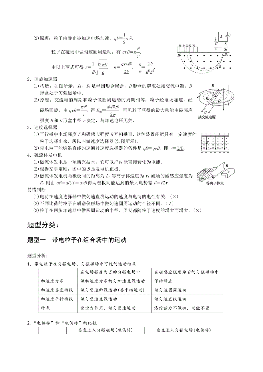 带电粒子在复合场中的运动-高中物理专题(含解析).doc_第2页