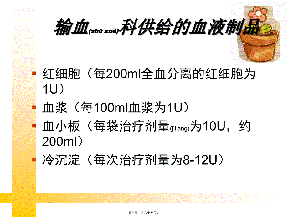 医学专题—用血安全与风险--如何合理用血34655_第3页