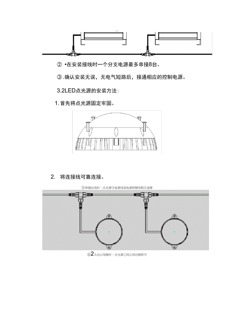 LED景观灯洗墙灯投光灯路灯施工方案_第4页