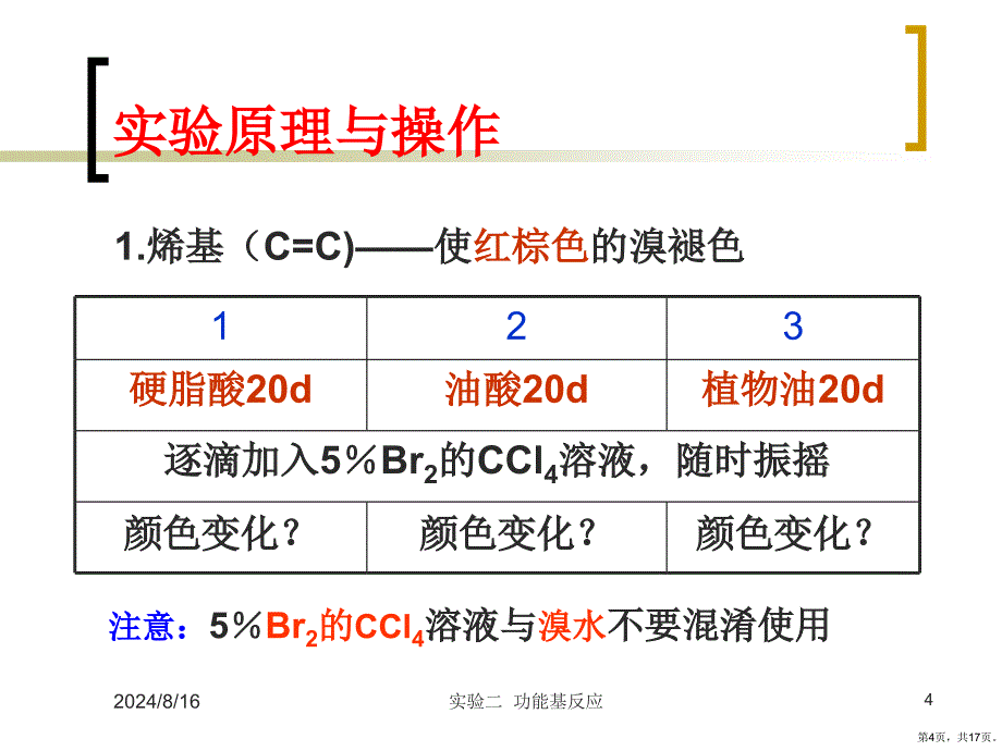 试验原理与操作4乙酰乙酸乙酯的酮课件_第4页